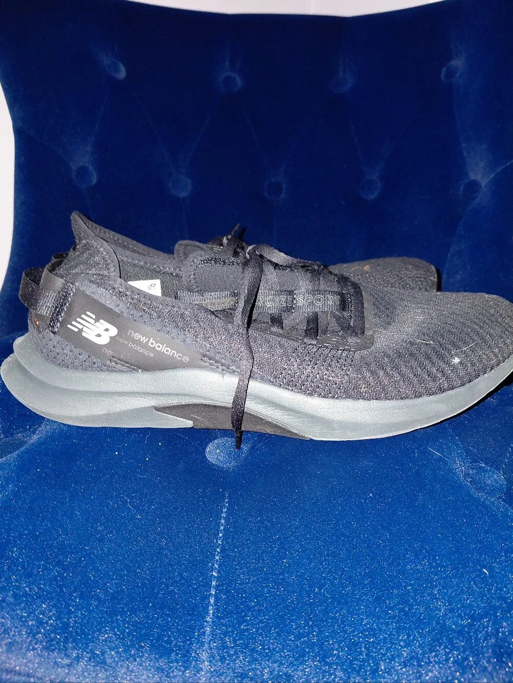 New Balance DynaSoft Nergize Sport v2 Black Sneakers Sz 12 Athleisure Y2K Gym